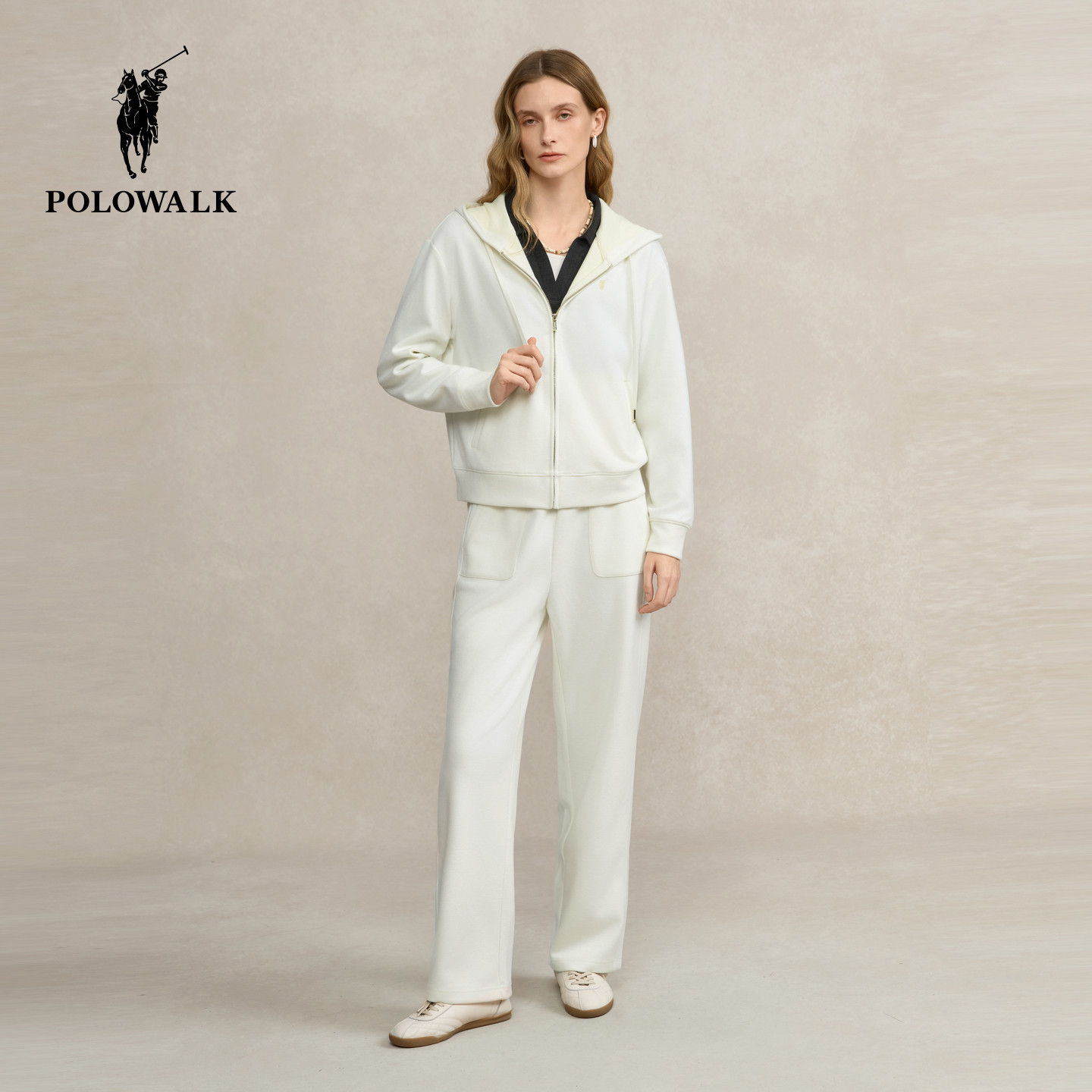 【特惠】POLOWALK女士卫衣套装连帽直筒外套休闲通勤女装,女装/女士精品,卫衣/绒衫,淘宝优惠券,粉丝福利购,淘宝优惠卷