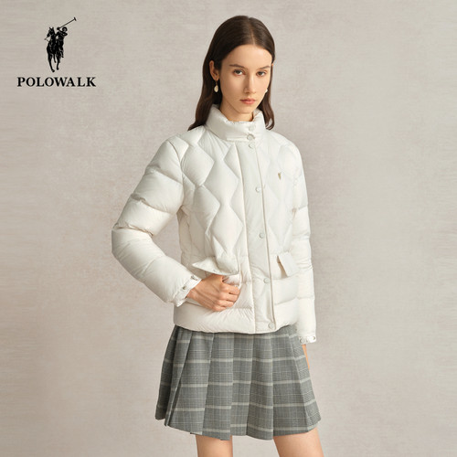 POLOWALK女士羽绒服立领面包服