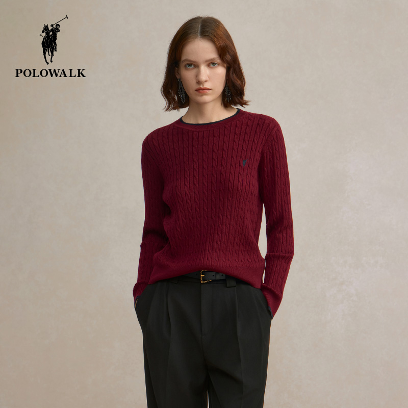 POLOWALK女士毛衣针织衫