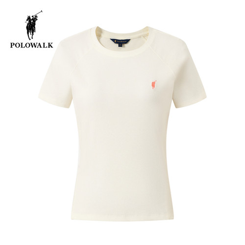 POLOWALK女士短袖圆领T恤百搭