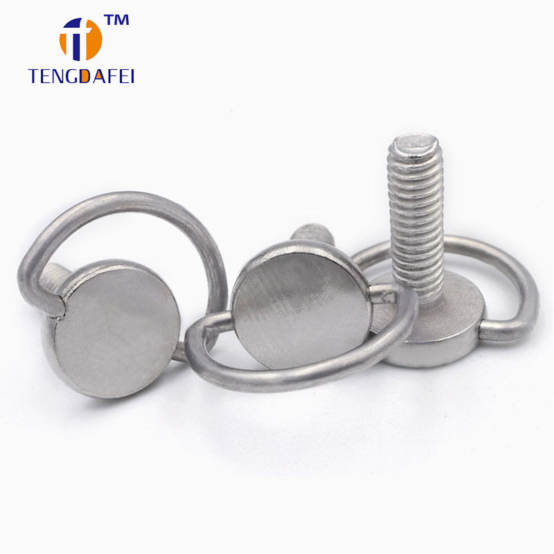 M4手柄手拧吊环螺丝钉云台三脚架C环圆形快装板快拆相机螺丝国标