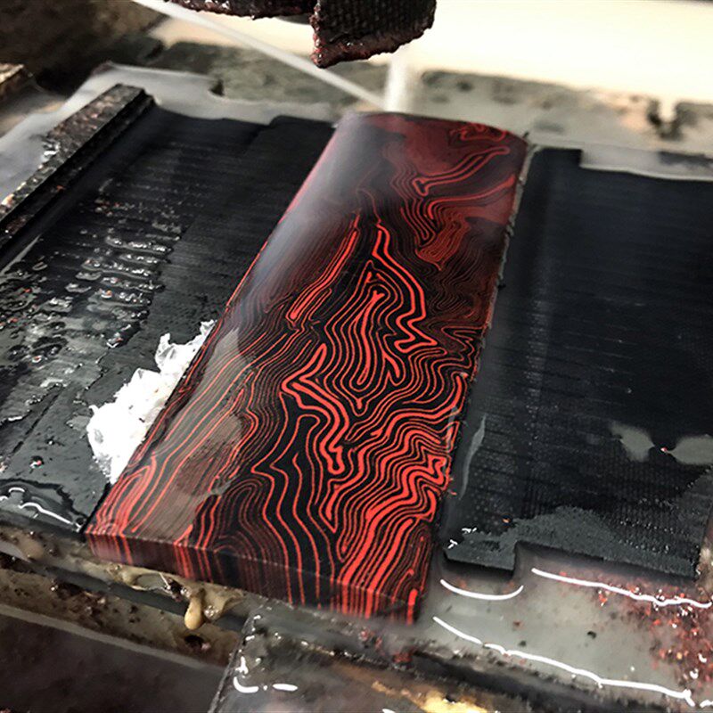 G10刀柄材料 DIY刀具手柄复合材料 大马士革花纹G-10刀柄贴片材料