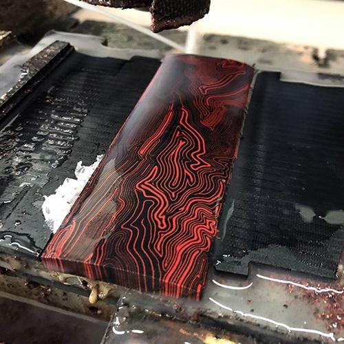 G10刀柄材料 DIY刀具手柄复合材料 大马士革花纹G-10刀柄贴片材料