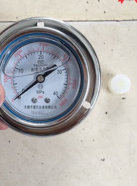 无锡糜氏  轴向耐震压力表 Y60NZT 40MPa 螺纹M14*1.5  G1/4可选