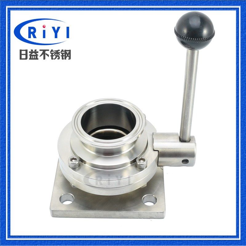 304卫生级不锈钢方法兰快装蝶阀 法兰片盘螺栓 葡萄酒罐专用 热销