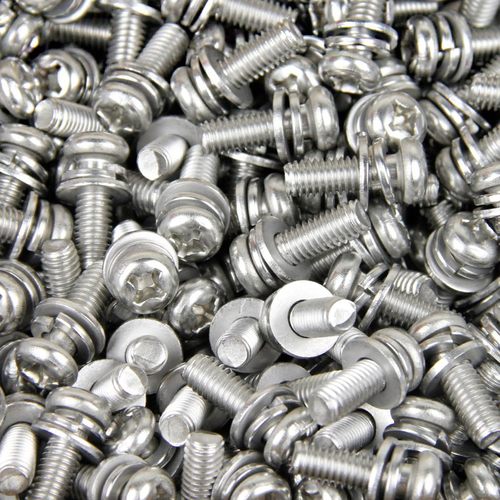 【M2M3M4M5M6M8M10】304不锈钢小圆头十字三组合螺丝 GB9074.8