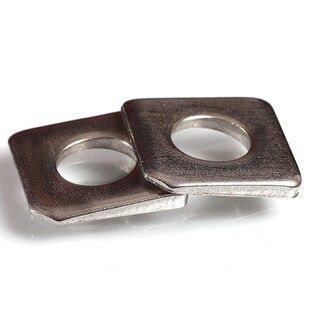 304 M30 316不锈钢方斜平垫片缺角垫圈GB853方垫M6M8M10M12M16M20