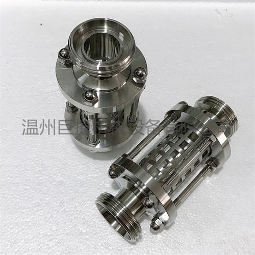 定制不锈钢管道视镜 带护套直通视镜 卫生级直通玻璃管视镜304