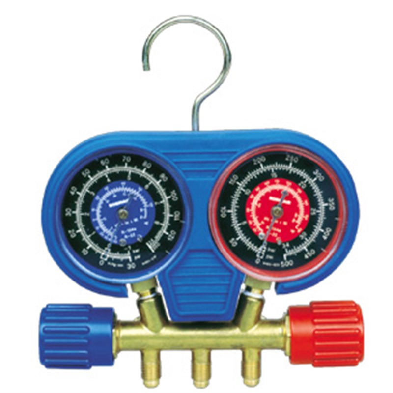 美国Robinair 45111空调压力表组两路铜制冷媒压力表替代40134A