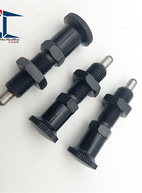 细牙螺纹加长复位型旋钮柱塞 分度定位销 PXAL PXKL8 10 12 16