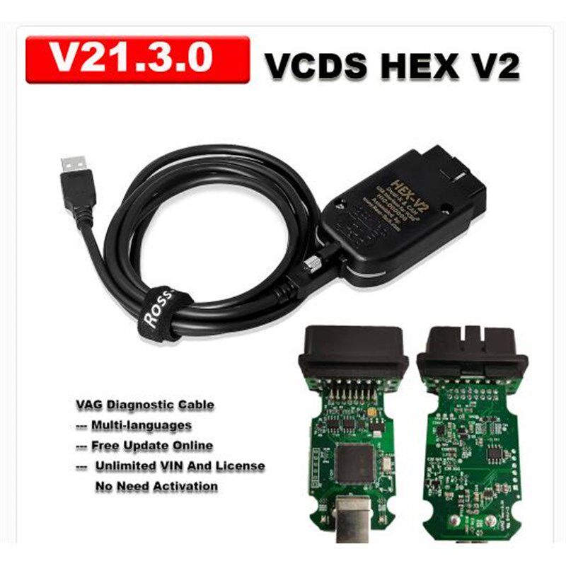 Real HEX V2 VAGCOM VCDS STM32F429 5053 真二代在 线升级多语种