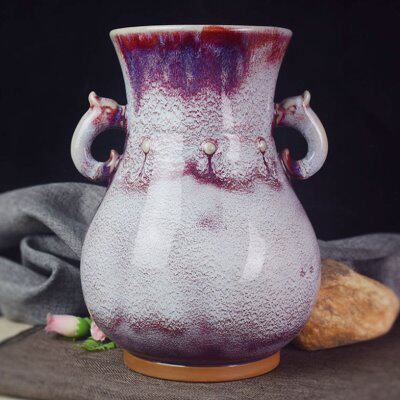 钧瓷花瓶河南禹州钧窑陶瓷器居家客厅简约装饰窑变瓷插花器物摆件