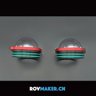 光学PC半球罩 1000米耐压  水下机器人ROV摄像头球型盖 110外径