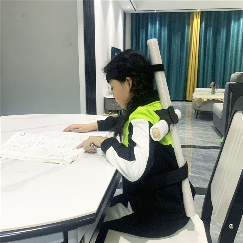 儿童驼背矫正器军姿架小学生小孩坐姿矫正器十字架军训背部矫正棍