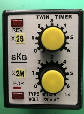 台湾SKG高精度时间继电器正反转时间继电器CTDV-N4原装正品优质