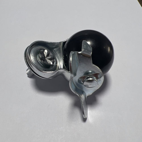 1.5寸镀锌球轮万向球地球丝杆刹车脚轮架子轮镜子架沙发家具顺滑