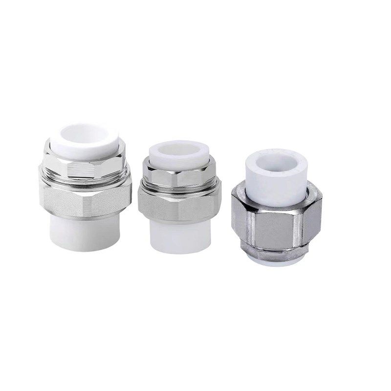 PPR不锈钢活接双头热熔铜活接直接水管配件6分1寸20/25/32/40/50