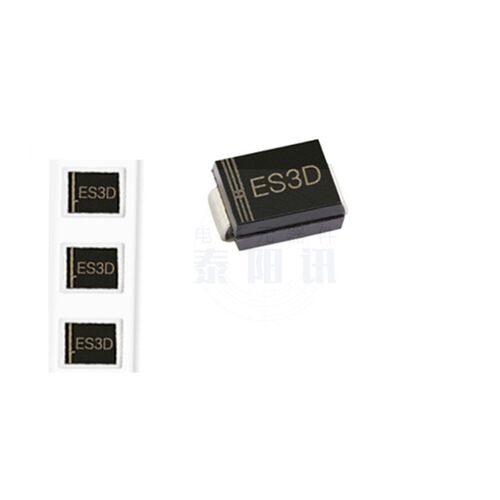 贴片超快恢复二极管ES3D SF34 SMB DO-214AA 3A/40V (50个)泰阳讯