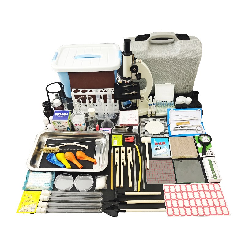 初中生物实验箱器材套装中小学生实验室器材全套显微镜学生会考用