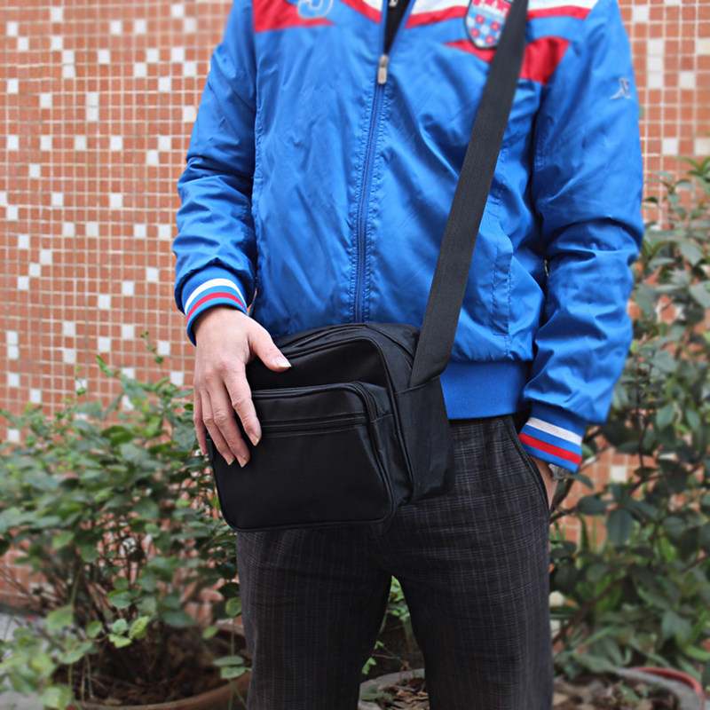 单肩挎包 五金工具包加厚工具袋 收款腰包多隔层小包休闲包斜挎包