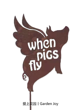 爱上花园丨铁艺锈色做旧花插 飞猪when pics fly锈色花插随单肩包