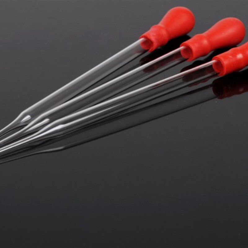 玻璃滴管  胶头滴管  滴管 红皮头 16CM 长滴管 胶头吸管