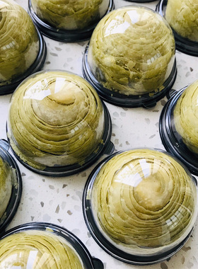 蛋黄酥包装盒50g63g80g100g冰皮G广式月饼吸塑盒 圆形加厚雪媚娘