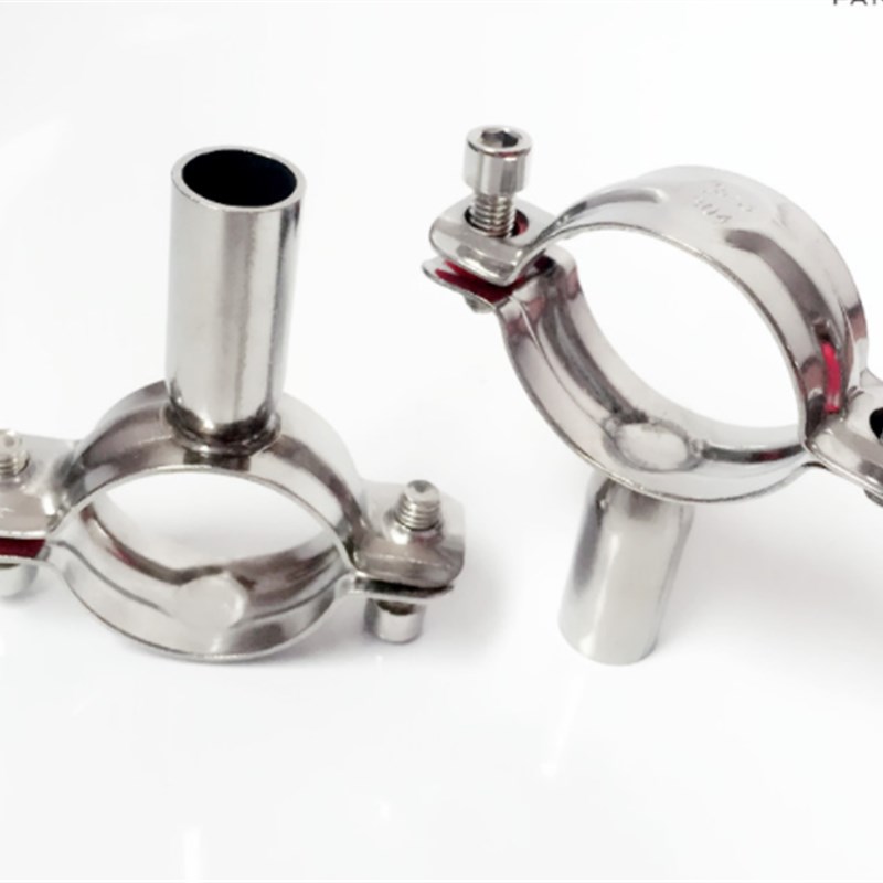 304不锈钢卫生级管支架 管卡管子夹固定水管夹管托管码25 32 108