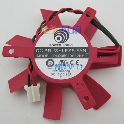 原装 ATI PLD05010S12HH 显卡风扇 直径45mm 孔距32mm 2线风扇