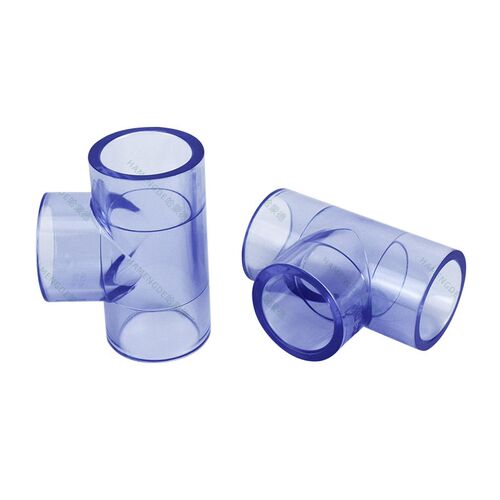 PVC透明三通接头水管配件UPVC管1寸6分4分25 32 40 50 63mm