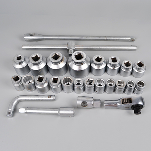 26件套3 4重型风炮套筒组套重型六角套筒十二花套筒扳手汽修工具