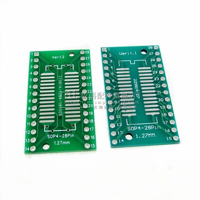 SOP28 SSOP28 TSSOP28 贴片转直插DIP28 0.65/1.27mm转接板 10个