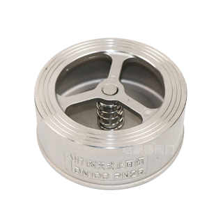 H71W不锈钢304对夹式止回阀单向阀阀门DN25 40 50 65 80 100 150