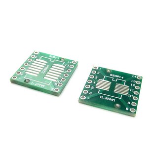 SOP14转接板 SSOP14/TSSOP14 贴片转直插 0.65/1.27mm 10个