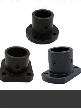 导向轴支座STHRB8钢制轴固定座圆法兰方法兰切边顶丝光轴支撑座