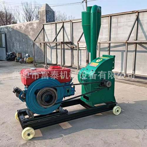 三相电玉米秸秆粉碎机玉米棉花秸秆粉碎机养殖场花生秧粉糠机