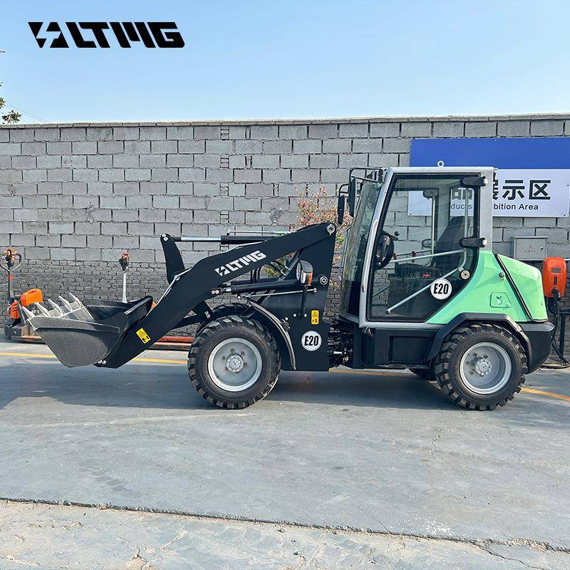 电动装载机戴驾驶室1200KG锂电1吨小型四驱柴油推土机铲车