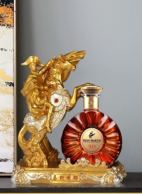 拿破仑xo洋酒架酒柜装饰品摆y件高档创意客厅简约现代人头马酒架