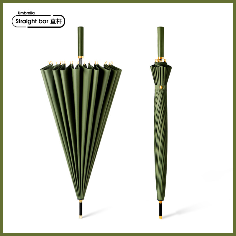 24骨长柄雨伞男大号超大双人直杆直柄大伞女抗风暴雨专V用定制log