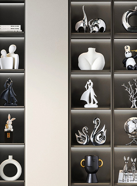 酒柜电视b柜轻奢高档摆件创意家居客厅玄关高端大气装饰工艺品摆