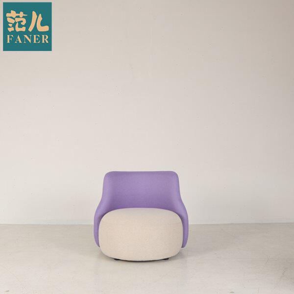 现代轻奢单人时尚布艺皮革糖果沙发椅简约小户型创意单人矮沙发
