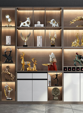 轻奢高档装饰摆件k创意家居客厅电视酒柜玄关书架书房办公室工艺