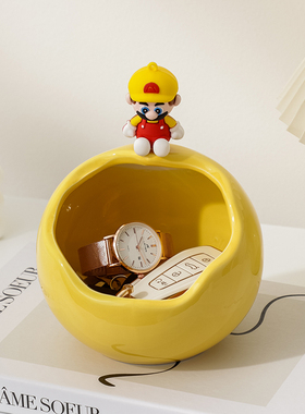 马里奥玄关钥匙j收纳摆件入户可爱创意家居桌面饰品乔迁新居礼品
