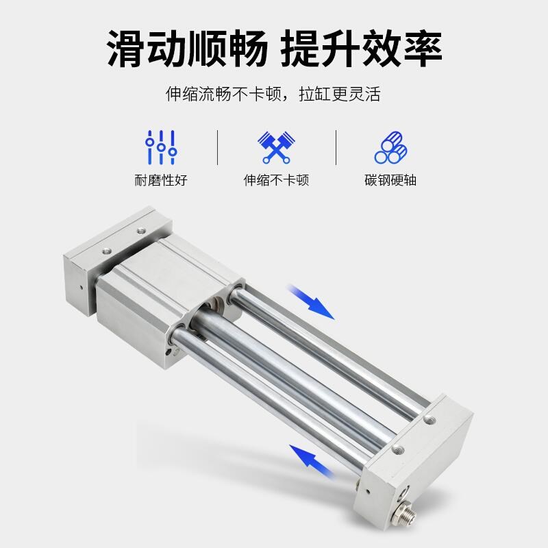 C磁偶式无杆气缸长行k程CY1S-10/15/20/25/32带导轨滑台气缸RMT