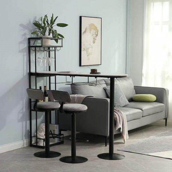 北欧岩板小吧台桌家用靠墙简约高脚桌椅轻奢小户型餐桌客厅隔断柜,住宅家具,吧台,淘宝优惠券,粉丝福利购,淘宝优惠卷