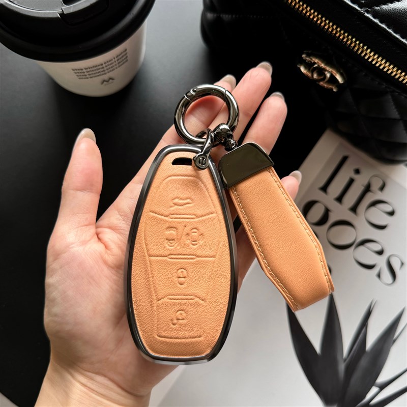 适用红旗新款H5 H7 H9 HS5车HS7 E-FHS9 HS3 QM5钥匙套保护壳包扣