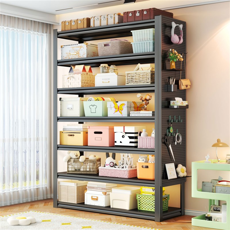 家用货架置物架多层落地客厅阳台收纳架厨房储物架U杂物整理铁架