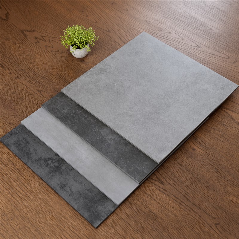 彷古磁砖灰色水泥砖600X600现代客厅防滑L800X800简约地砖室内