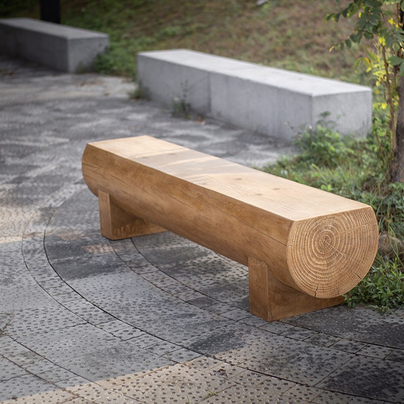 户外长凳仿实木防腐公园椅长y椅休闲条凳休息座椅公共场所排椅休