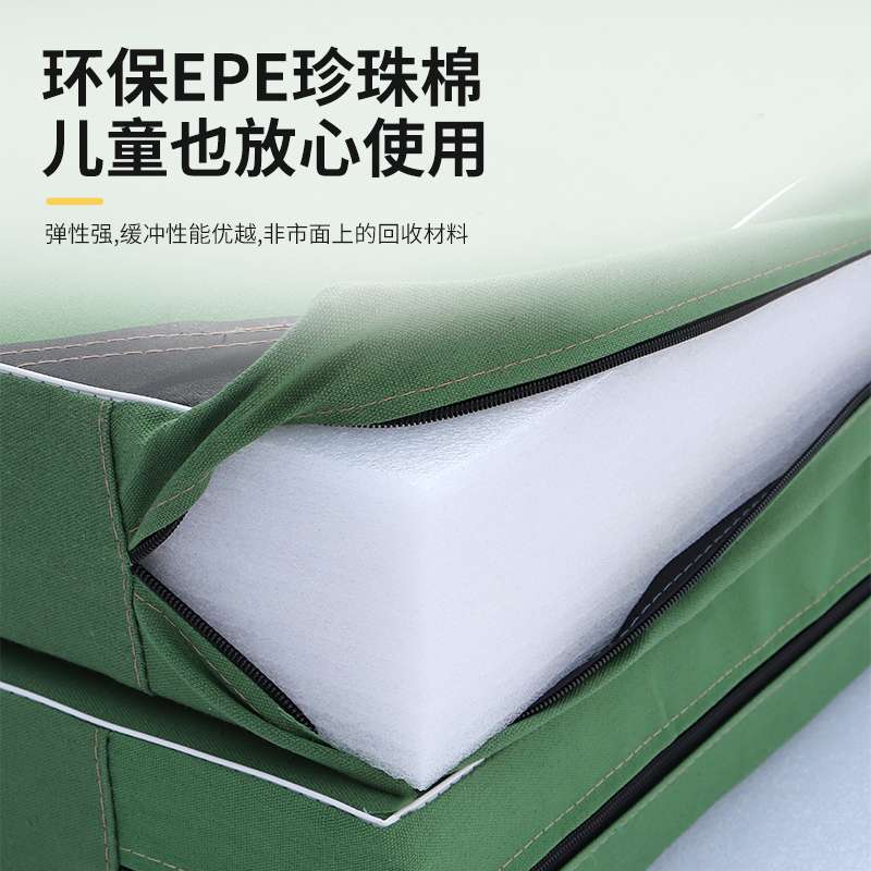 体操垫仰卧起坐学生中考专用折叠跳高加厚帆布海绵垫体育训练垫子